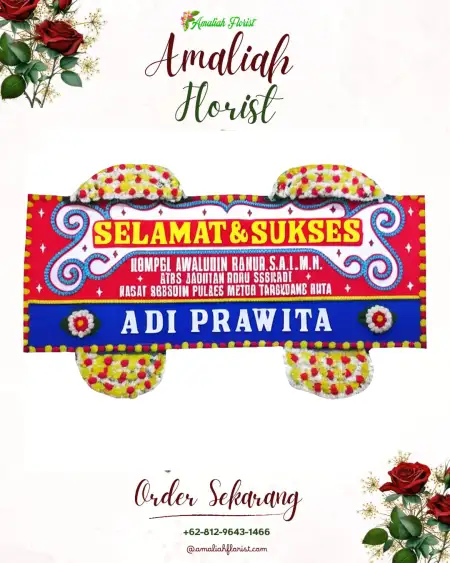 Papan Bunga Ucapan Selamat Karangluhur